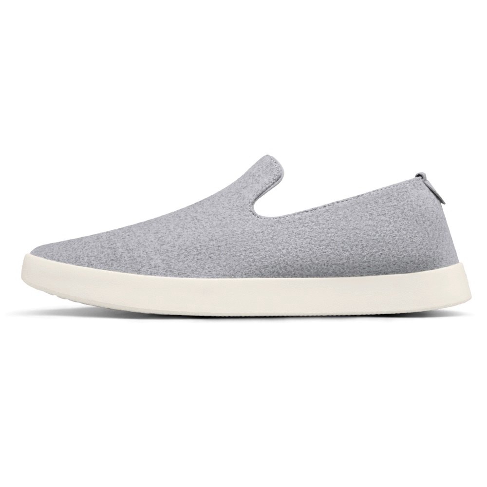 Allbirds Women\'s Slip-Ons Grey - Wool Loungers - 30521LGAC